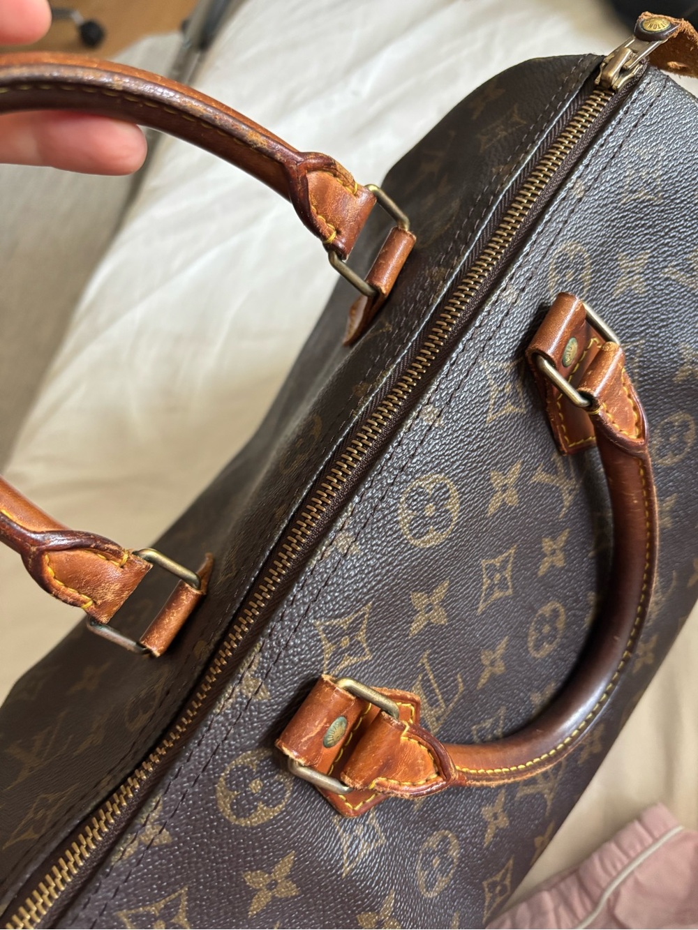 Louis Vuitton Monogram Canvas Duffel Bag in Brown and Tan - Picture 3 of 7
